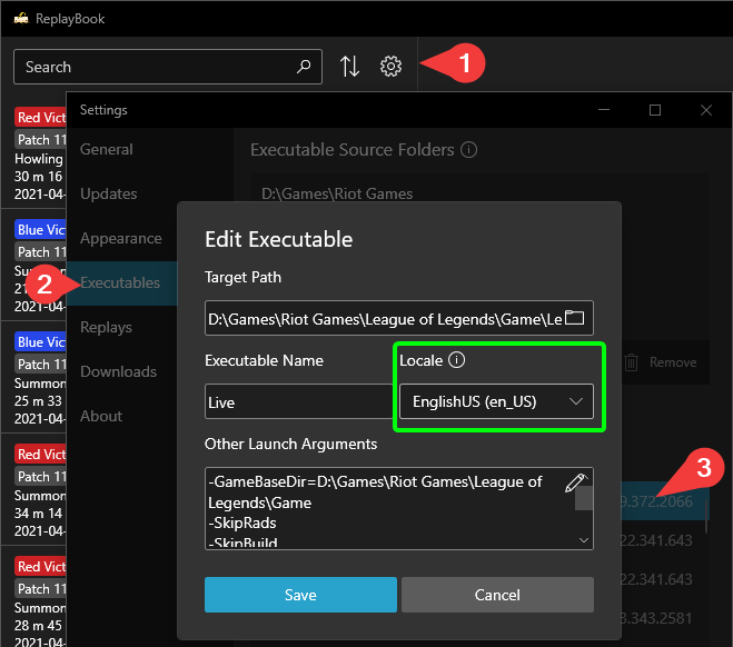 Change Executable Locale