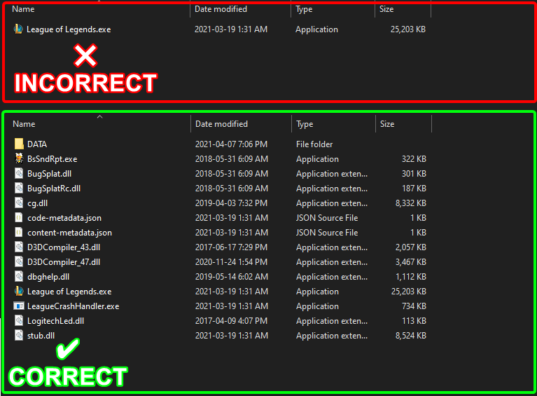 Missing Executable Files